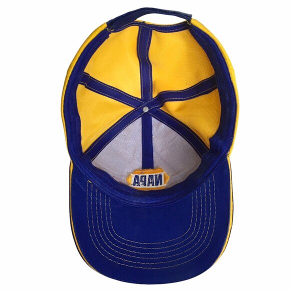 NAPA Racing NASCAR Chase Elliott 9 Trucker Cap Hat Strapback Yellow Blue - Picture 6 of 6